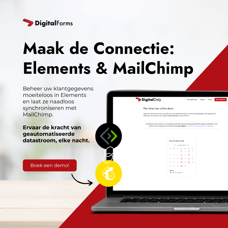 MailChimp connectie met Elements